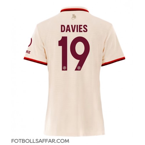 Bayern Munich Alphonso Davies #19 Tredjeställ Dam 2024-25 Kortärmad